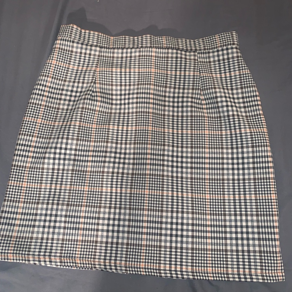 Mini plaid skirt